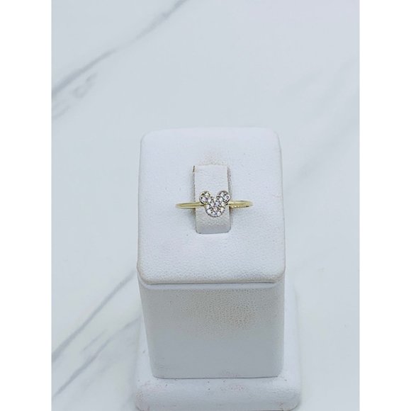 10k solid gold ring minimalist stackable size 6.5